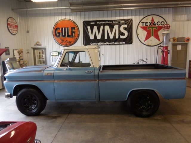 65 Blue c10 Chevy short bed Tahoe fuel injected 4x4 5.3 ls swap a/c pickup truck 1965 Chevrolet C-10