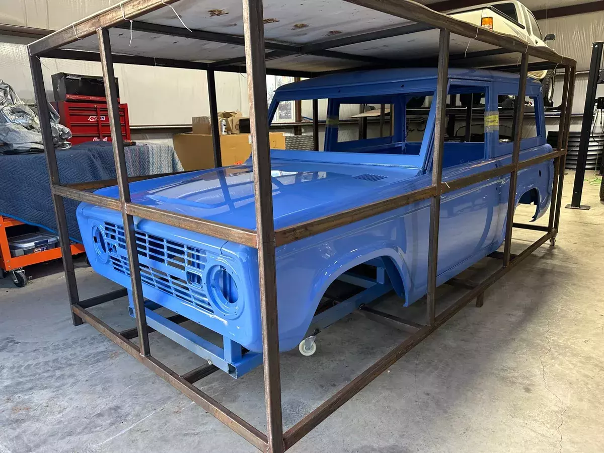 66-77 Ford Bronco New Body, New Sheet Metal, Painted Cavalry Blue 1968 Ford Bronco Ford Bronco Body Tub, New Metal. Ready To Ship