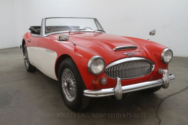 66 Austin Healey 3000 BJ8 Cordoba Red Vinyl Soft Top Wire Wheels Driver 1966 Austin-Healey 3000 BJ8