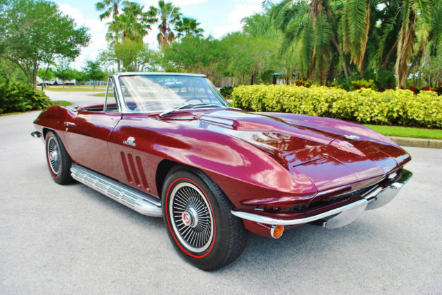1966 Chevrolet Corvette Stingray Convertible 427/425 HP 4-Speed Side Pipes