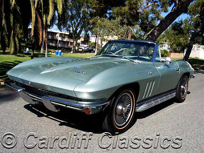 "66 CORVETTE ROADSTER-327-350hp Matching #'s-REPRO KNOCK-OFFS-4SP*CALIFORNIA* 1966 Chevrolet Corvette 327ci/350hp Stingray Roadster