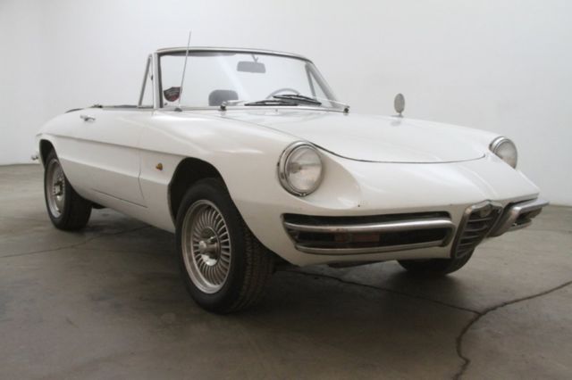 67 Alfa Romeo Duetto Manual Vinyl Soft Top Chrome Bumpers Potential Restore 1967 Alfa Romeo Duetto