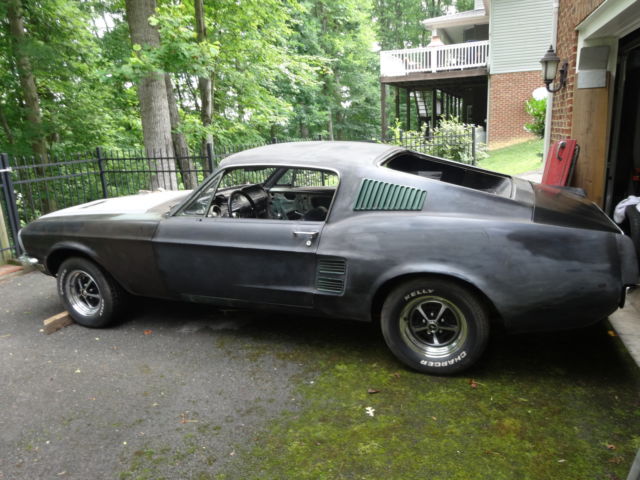 67 Mustang A Code Fastback Bullit with Air, Power Steer, Discs; Dark Moss Green 1967 Ford Mustang