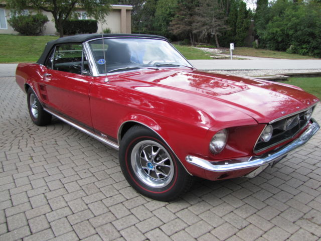 67 MUSTANG CONVERTIBLE S CODE 4 SPEED GREAT COND NADA $83000 1967 Ford Mustang