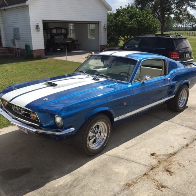 67 mustang fast back. 428 big block. 4 speed very straight factory disc brakes 1967 Ford Mustang Fastback