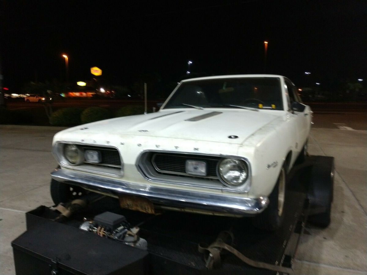 67 Plymouth Barracuda Notchback 318 auto bench /buddy seat Calif car good ride! 1967 Plymouth Barracuda