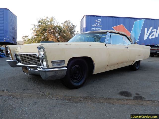 68 Cadillac De Ville Convertible Coupe Big Block 429 Classic DeVille Muscle 1968 Cadillac DeVille