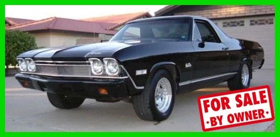 68 Chevy Classic El Camino Resto Mod New Crate 350 Ram Jet Fuel Injected Engine 1968 Chevrolet El Camino Rest Mod