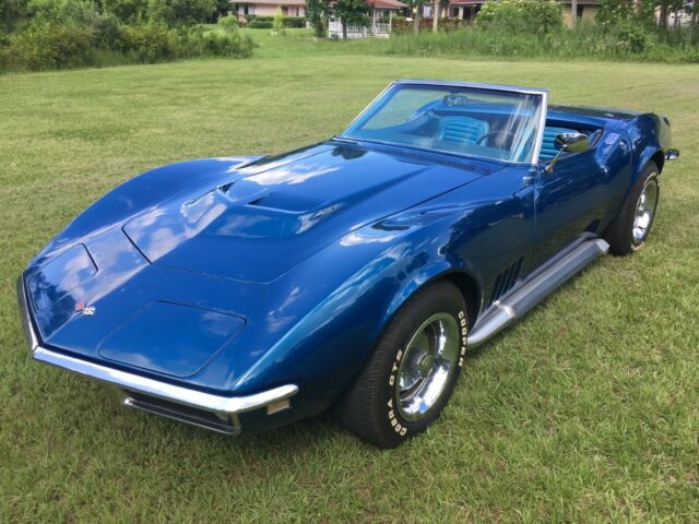 68 Chevy Vette Convertible Convertable 7.0L V8 390HP G81 Posi Numbers Matching 1968 Chevrolet Corvette Roadster 2 Tops 427 L36 390 HP M21 4-spd Manual