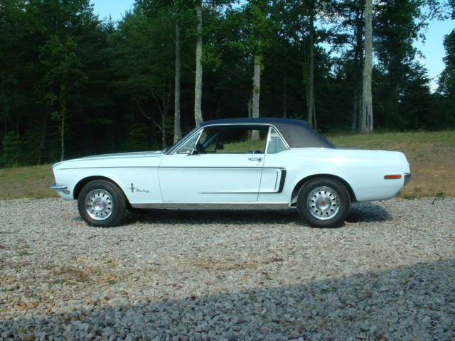 68 mustang coupe 289 auto with A/C from Calif. No rust ever. Great condition! 1968 Ford Mustang two tone blue interior, black vinyl top