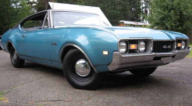 68 OLDS 442 ALL ORIGINAL & NUMBERS MATCHING SOLID CAR SURVIVOR / SLEEPER 1968 Oldsmobile 442