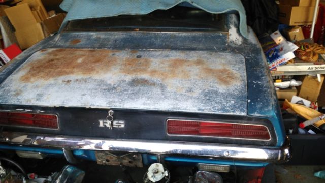 69 Camaro. Rally sport. Rare. Blue w blue deluxe interior 1969 Chevrolet Camaro Rally sport