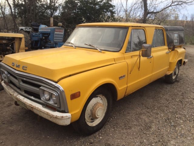 69 GMC 3500 Crewcab 4 door Stepside pickup- barn find 1969 GMC Other