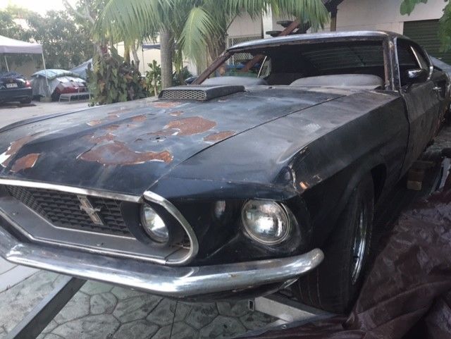 69 MUSTANG 428 RAM AIR COBRAJET R CODE MANUAL FASTBACK 1969 BARN FIND PROJECT 1969 Ford Mustang