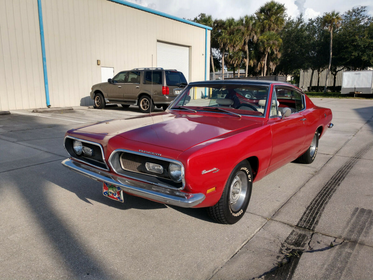 69 Plymouth Barracuda fastback v8 auto R6 red nice sporty car! 1969 Plymouth Barracuda