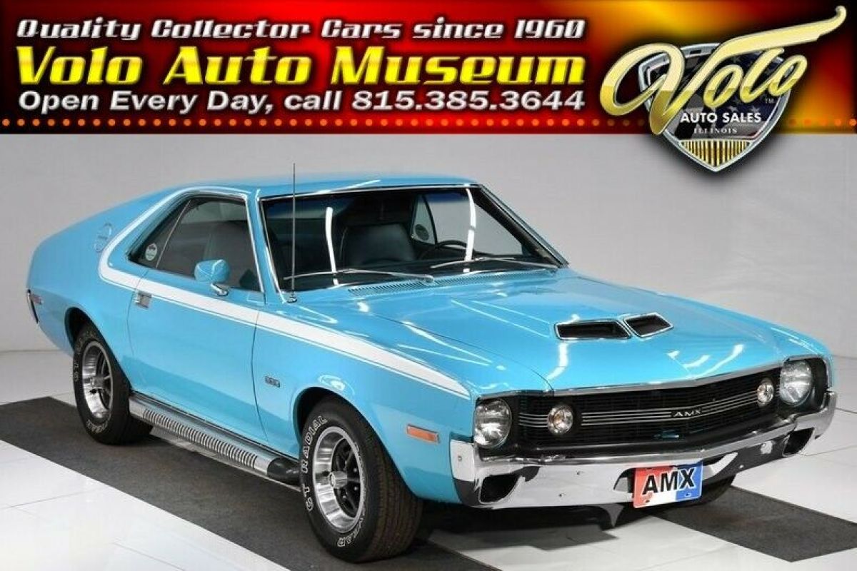 69,000 mile survivor, a/c, side pipes, ram air, ps, pdb! 1970 AMC AMX