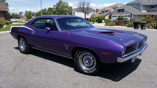 70 Cuda, 383-4bbl, E Body, Mopar, like a Challenger but better. 1970 Plymouth Barracuda Gran Coupe