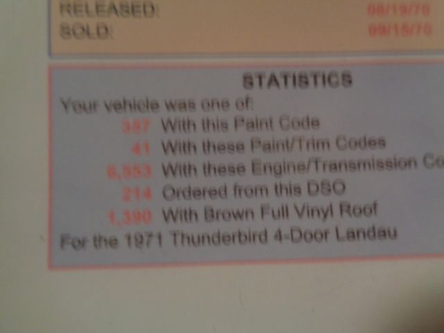 1971 Ford Thunderbird 4 dr ht - photo 10