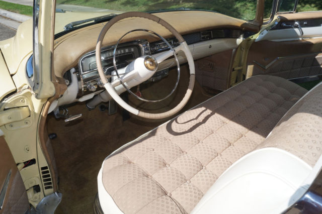 1955 Cadillac DeVille Gold Cloth & White Leather - photo 13