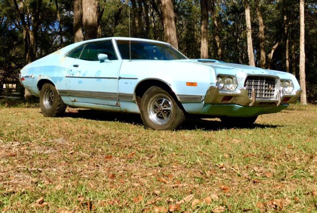 72 Gran Torino Sport SportRoof Fastback Like Cobra Jet Ram Air PS PDB NO RESERVE 1972 Ford Torino Sport