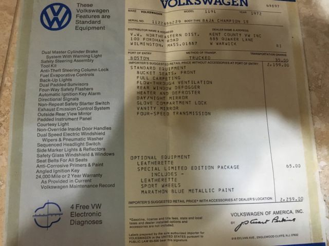 1972 Volkswagen Beetle-New baja bug - photo 11