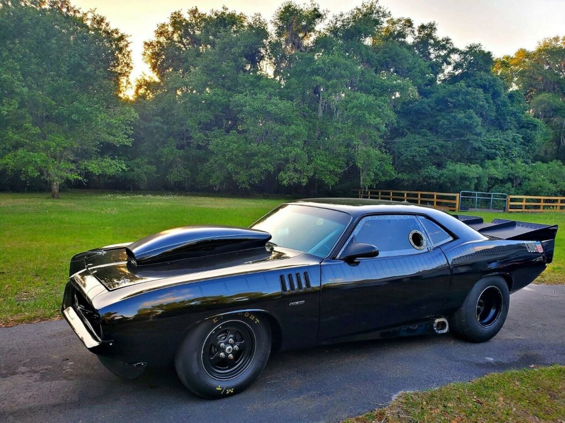 73 'Cuda with 71 parts prostreet 512 forged built motor crazy build 1973 Plymouth Barracuda Cuda