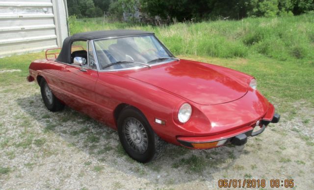 73 ALFA SPIDER 72K ORIG MILES NEW PAINT RUNS/DRIVES VERY GOOD NORUST MUST B SEEN 1973 Alfa Romeo Spider VELOCE