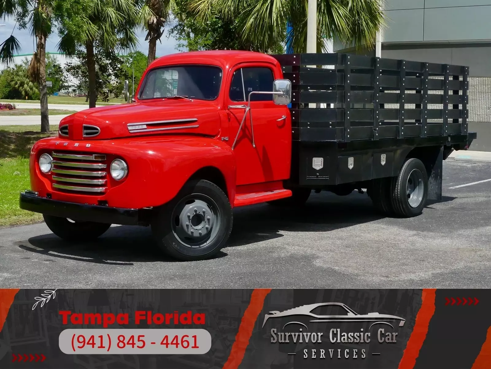 7.3 Liter Powerstroke Turbo Diesel, 5-speed manual, Vintage Air, workhorse F5! 1948 Ford F5 Restomod