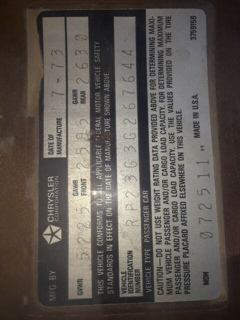 1973 Plymouth Satellite - photo 2