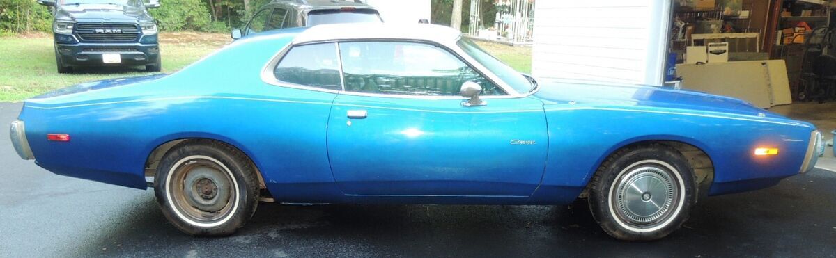 74 Dodge Charger, 318, 2-bbl, 2 Door, Coupe, Blue 1974 Dodge Charger
