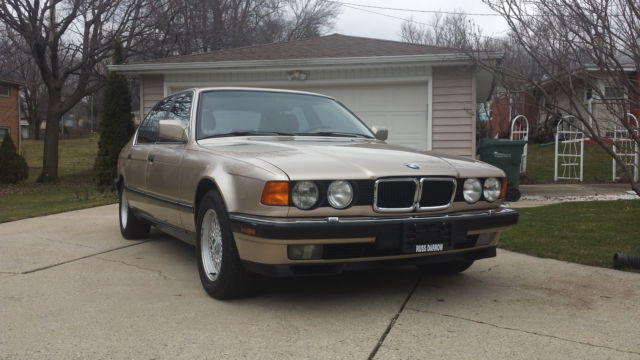 750il V-12-92,600 miles-immaculate-beige exterior-tan interior-from Florida 1992 BMW 7-Series 750il