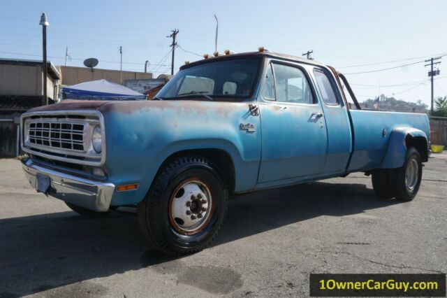 76 Dodge Truck D30 Dually 440 V8 Club Cab 1 Ton 440 Big Block Investment Classic 1976 Dodge Ram 3500 D30 440 V8 Club Cab