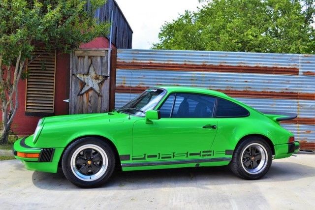 77 911 S~Sunroof Delete~Ascot Green~Professionally Resprayed~Fresh Service~ 1977 Porsche 911 Sunroof Delete