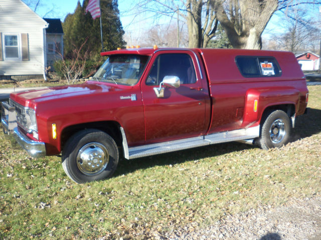 77 Cheverolet Chevy1Ton Dually Silverado PICK-UP,Street Rod,Local Show Cond.L@@K 1977 Chevrolet C/K Pickup 3500 Chrome Bumpers,Side Pipes,Cap