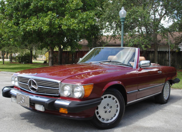 87 MERCEDES SL560 CONVERTIBLE, 5.6L V8, AUT TRANS, HARD & SOFT TOP, NO RESERVE. 1987 Mercedes-Benz SL-Class 2dr Roadster