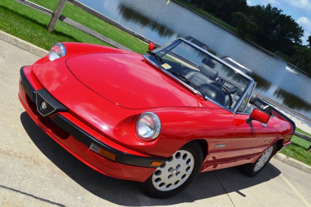 88 alfa romeo quadrifoglio spider top of line spider fresh trade NO RESERVE 1988 Alfa Romeo Spider Quadrifoglio Convertible 2-Door