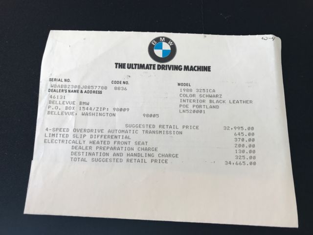 1988 BMW 3-Series - photo 12