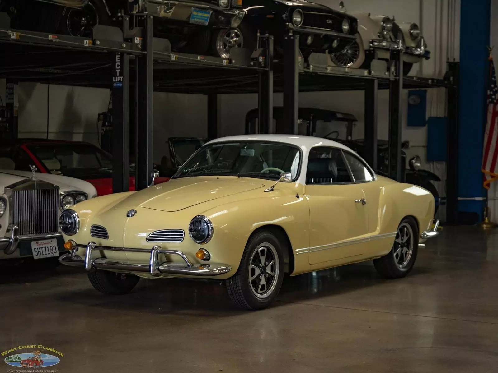 88911 Miles Dual-port 1.6L flat-four cylinder engine 4 spd manual2 Door Coupe 1964 Volkswagen Karmann Ghia 2 Door Coupe