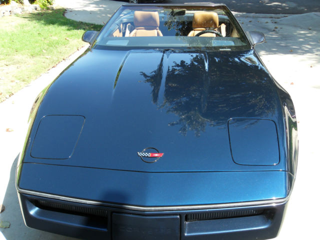 89 Conv, Auto, 70k Mi, 1 Owner, Dark Blue Metallic. Tan Interior & Top, Grnd Fx 1989 Chevrolet Corvette