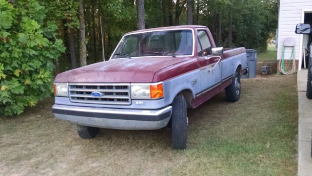 89 F250 2x4 work truck, farm truck 460 EFI 7.5 Liter 1989 Ford F-250 Lariat