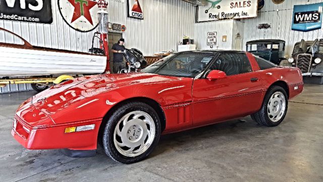 89 Red Vette Leather Auto V8 TPI Alloy Power Glass Top WMS Collector Show Car 90 1989 Chevrolet Corvette Base Hatchback 2-Door
