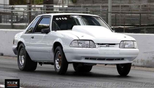 89 Turbo Mustang Pro Street Grudge / Drag Race Car PTE BB Turbocharged 377 CID 1989 Ford Mustang LX