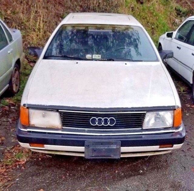 91 Audi 100 2.3L 5 Cyl, 102K original miles, Pearl white, Leather, Wood Grain 1991 Audi 100