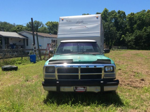 1991 Dodge Other Pickups Green and Silver - photo 2