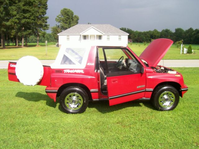 91 GEO TRACKER 4X4 CONVERTIBLE SIDEKICK SUV JEEP TOWING 1990 Geo Other