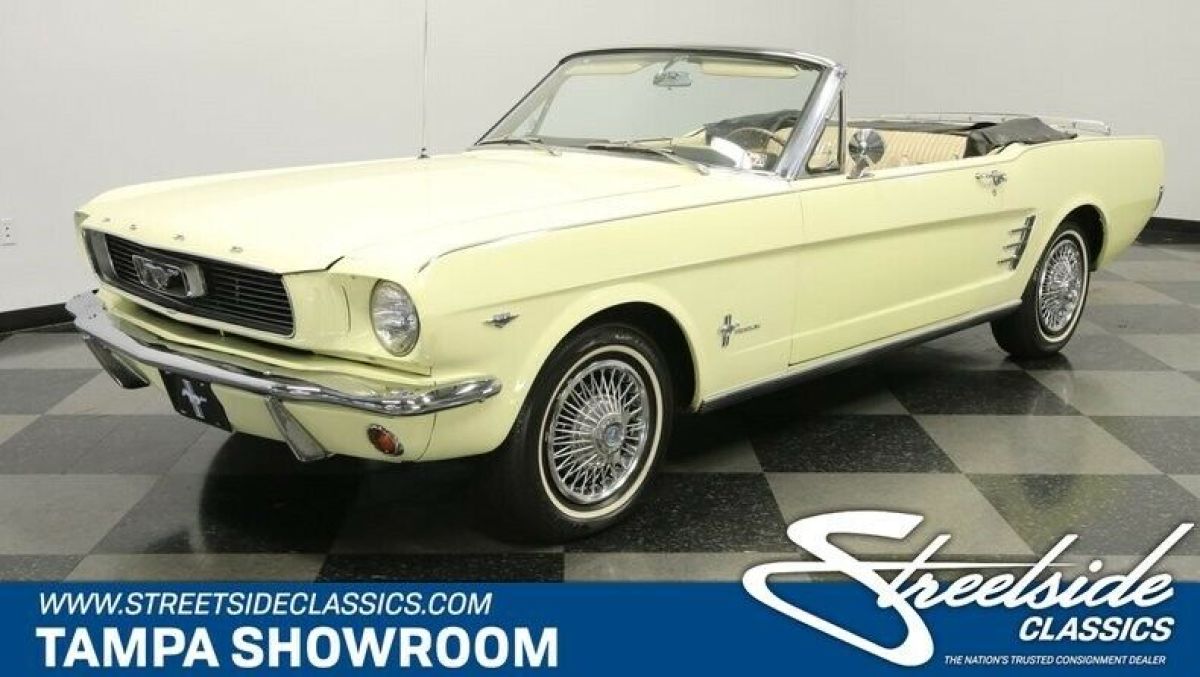 91K ACTUAL MILES BELIEVED ORIGINAL 289 V8 ORIGINAL COLORS POWER TOP RALLYPAC 1966 Ford Mustang Convertible