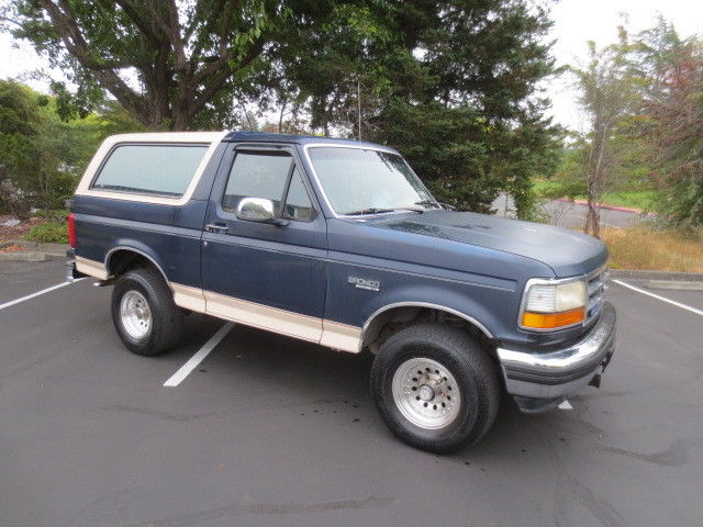 92 1992 Ford Bronco Eddie Bauer 4x4 No Rust California Truck 1992 Ford Bronco