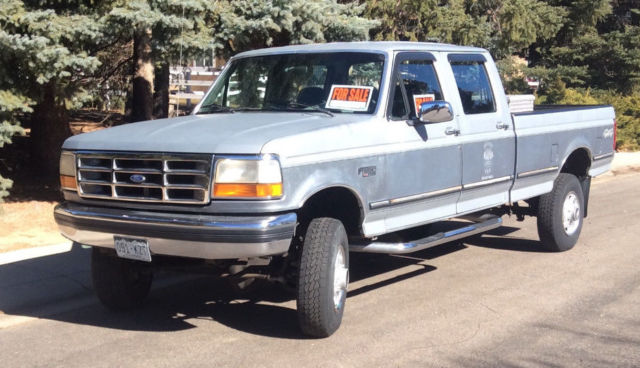 92 Ford F-350 XLT Crew cab long box 460 GAS 1992 Ford F-350