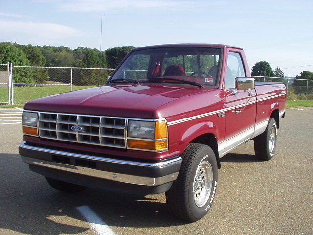 92 Ford Ranger XLT 4x4 2.9 v6 5spd push button automatic hubs 7' bed burgundy 1992 Ford Ranger XLT