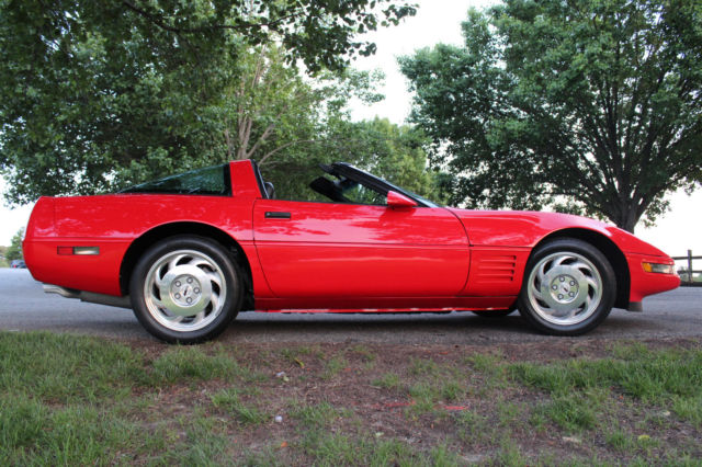 93 Chevy CORVETTE C4 84k Miles LT1 Auto LEATHER 40th Anniversary TORCH RED Nice 1993 Chevrolet Corvette
